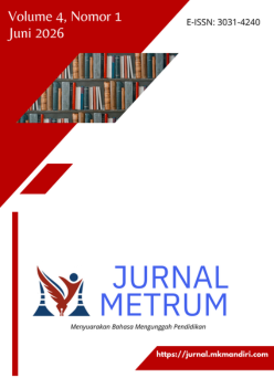					View Vol. 4 No. 1 (2026): Jurnal Metrum
				